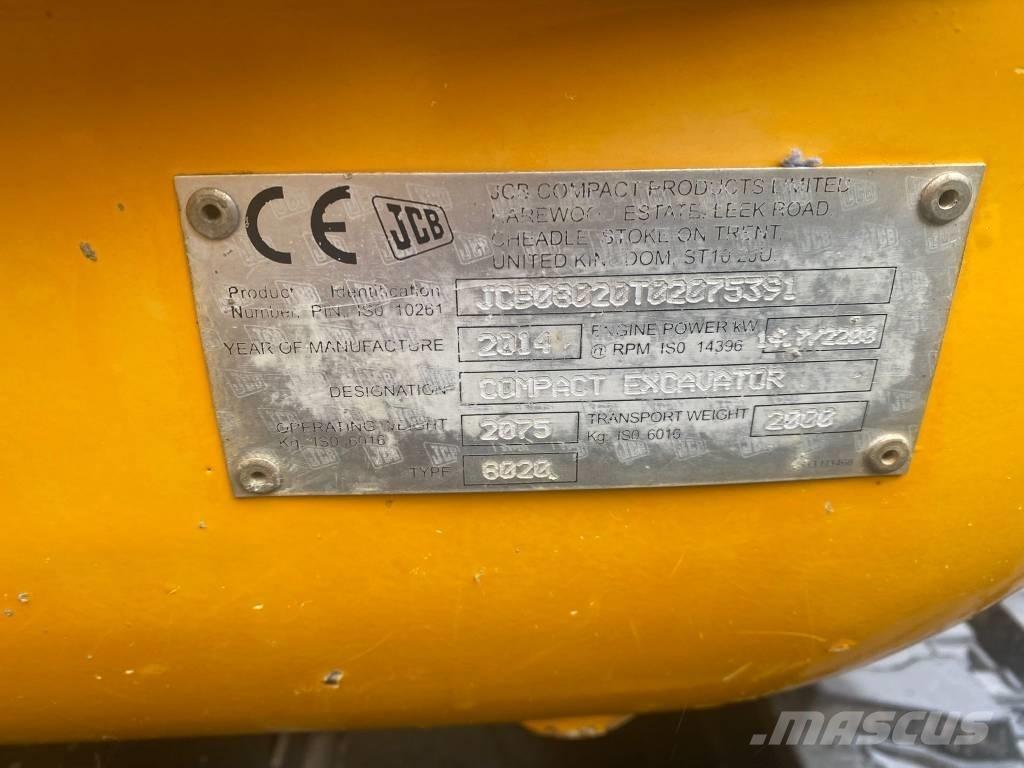 JCB 8020 Minigrävare < 7t