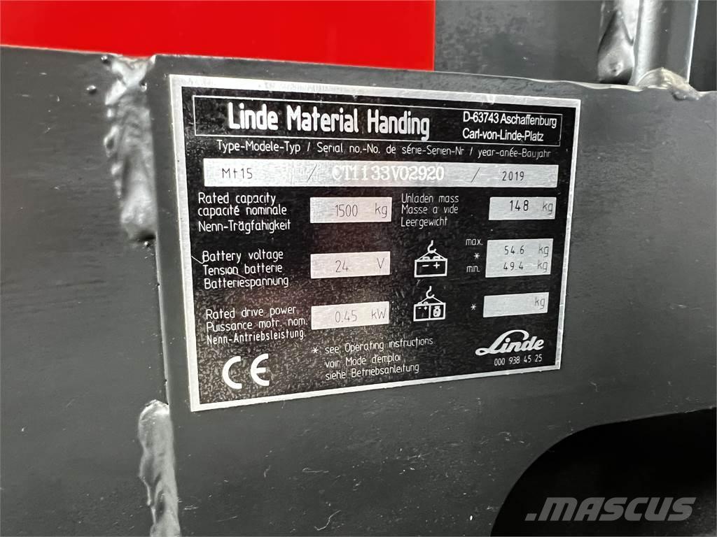 Linde MT15 Staplare-led