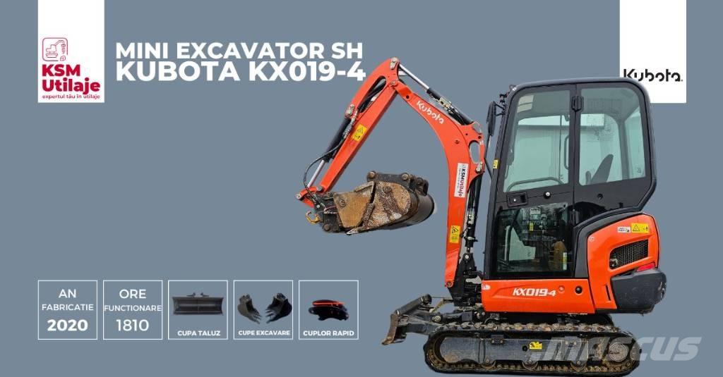 Kubota KX 019-4 Minigrävare < 7t