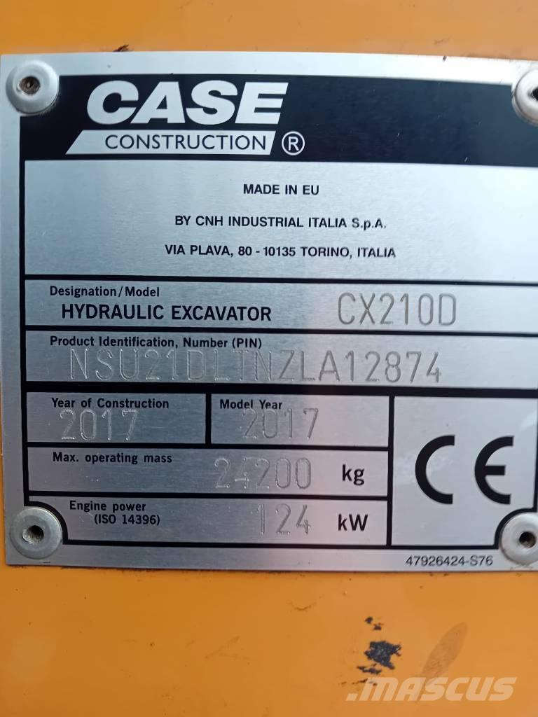 CASE CX 210 D Bandgrävare