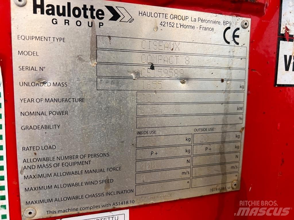 Haulotte Compact 8 Saxliftar