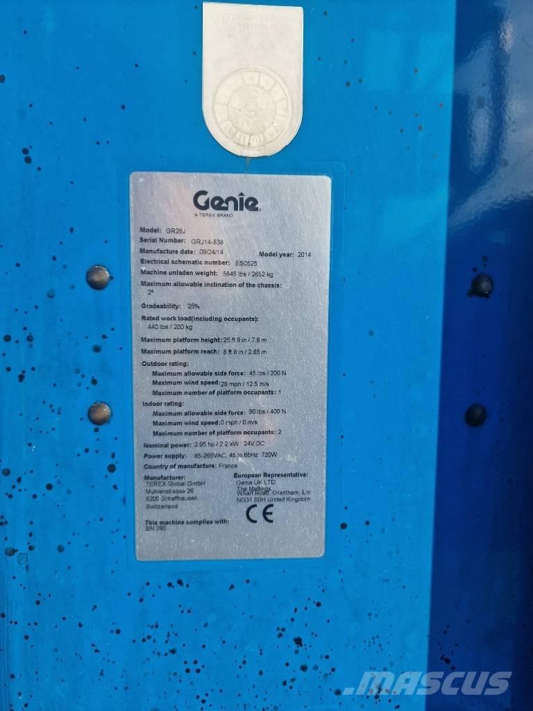 Genie GR 26 J Personhissar och andra hissar