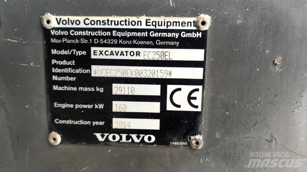 Volvo EC 250 EL Bandgrävare