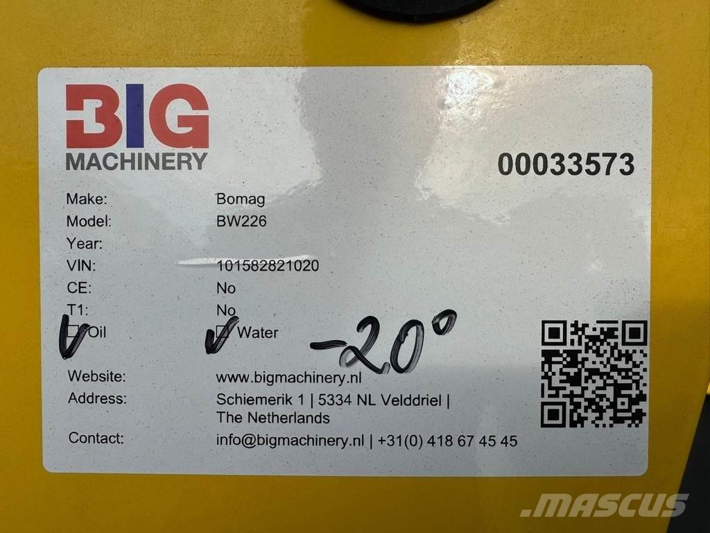 Bomag BW226 Envalsvältar