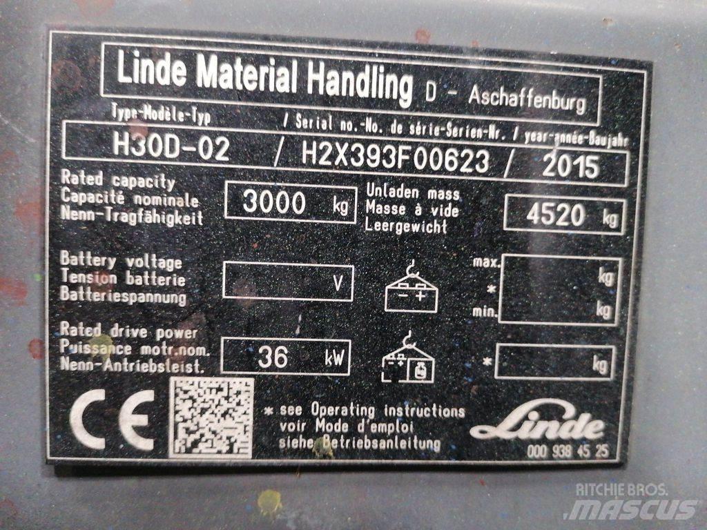 Linde H30D-02 Dieselmotviktstruckar