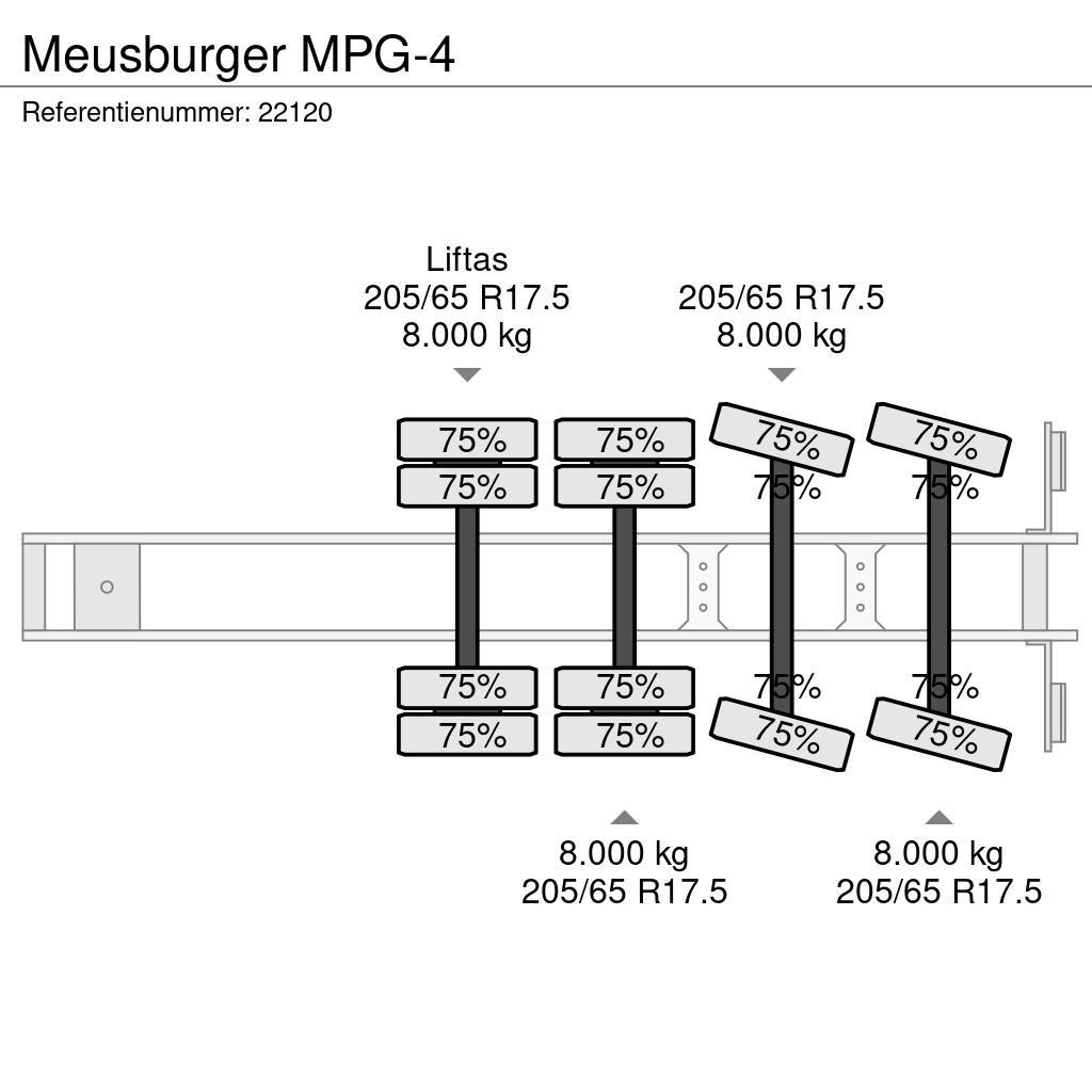 Meusburger MPG-4 Låg lastande semi trailer
