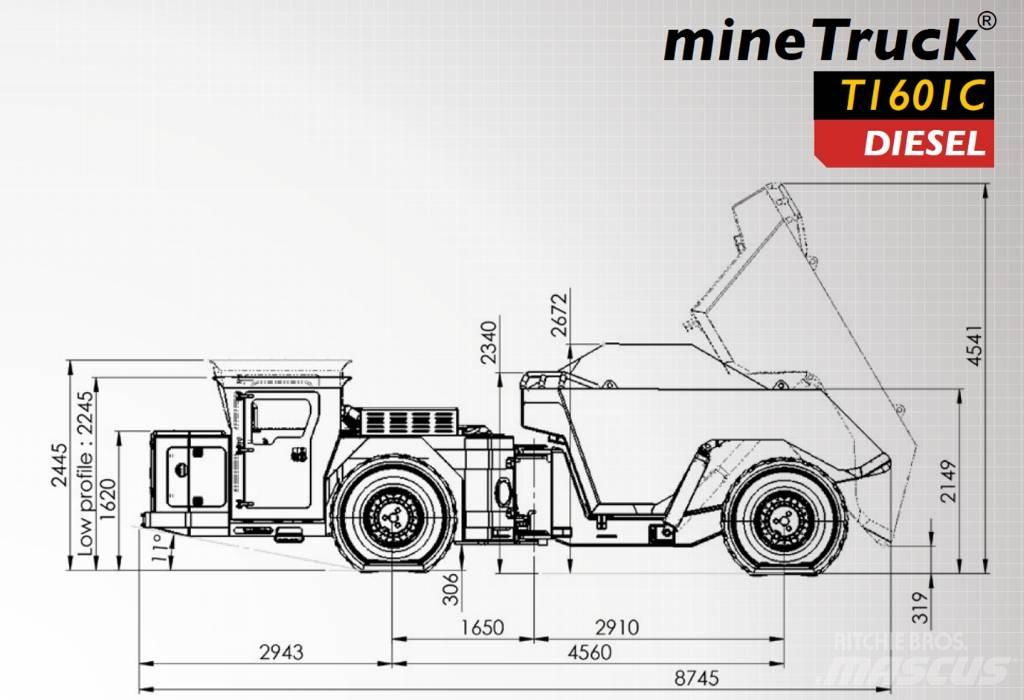 Aramine T1601C Truckar och lastare för gruvor