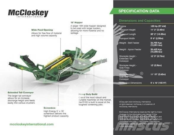 McCloskey R155 Sorteringsverk