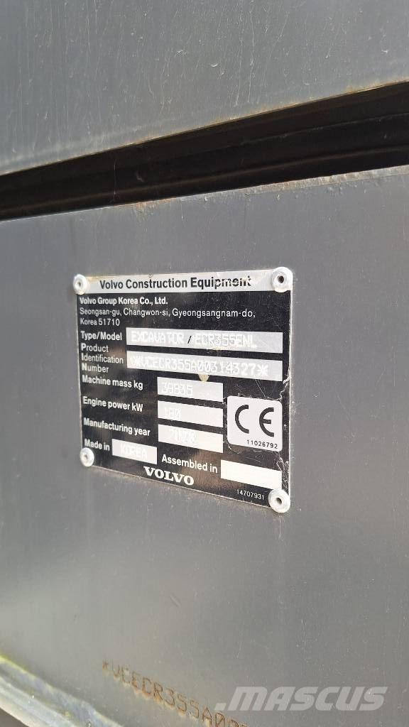 Volvo ECR 355 ENL Bandgrävare