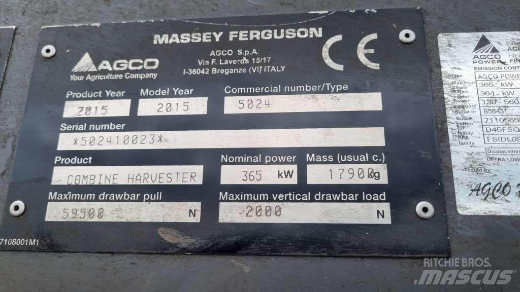 Massey Ferguson 9380 Skördetröskor