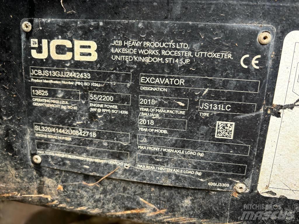 JCB JS 131 LC Bandgrävare