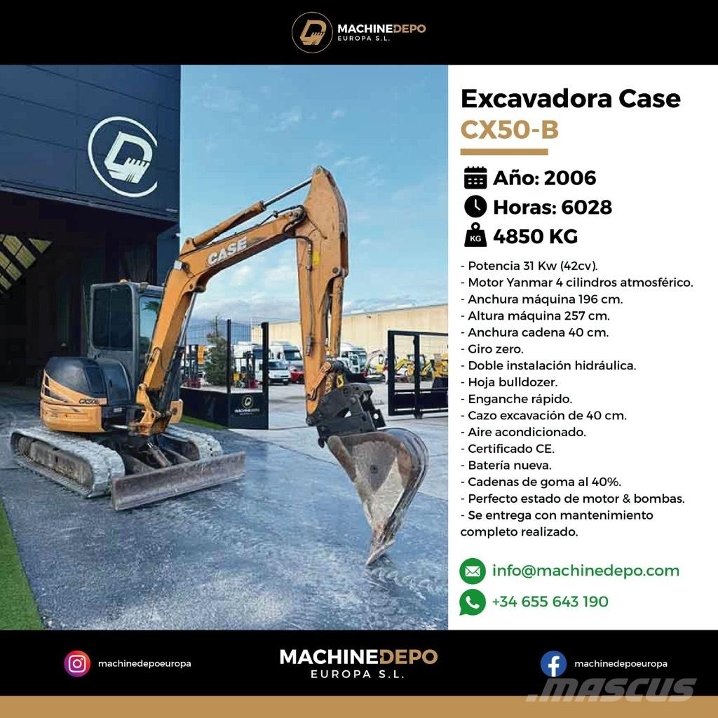 CASE CX 50 B Minigrävare < 7t