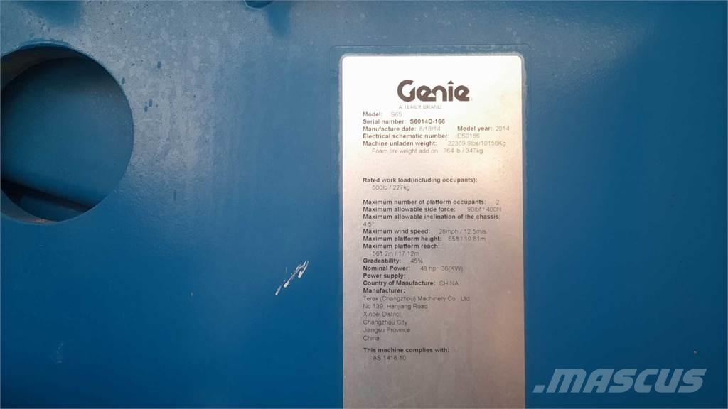 Genie S65 Teleskop bomliftar