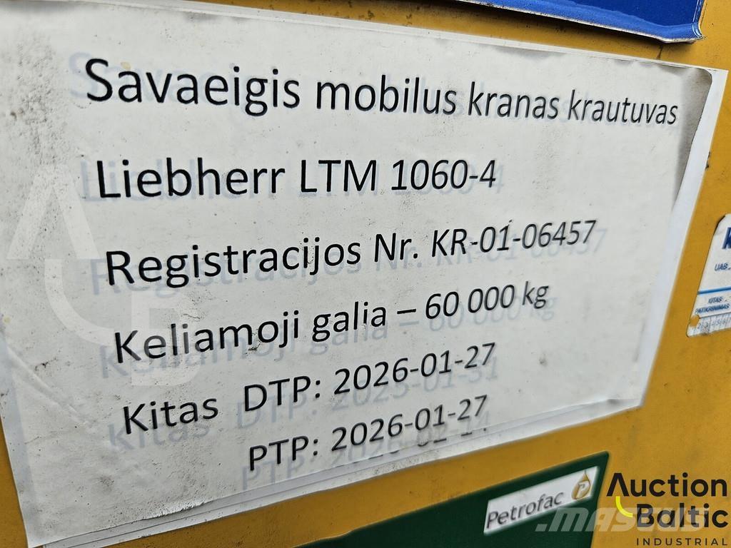 Liebherr LTM 1060 Kranbilar