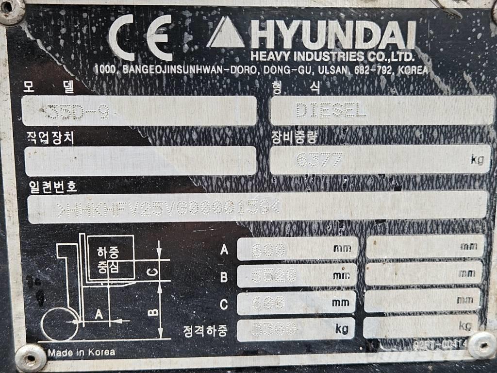 Hyundai 35d-9 Dieselmotviktstruckar