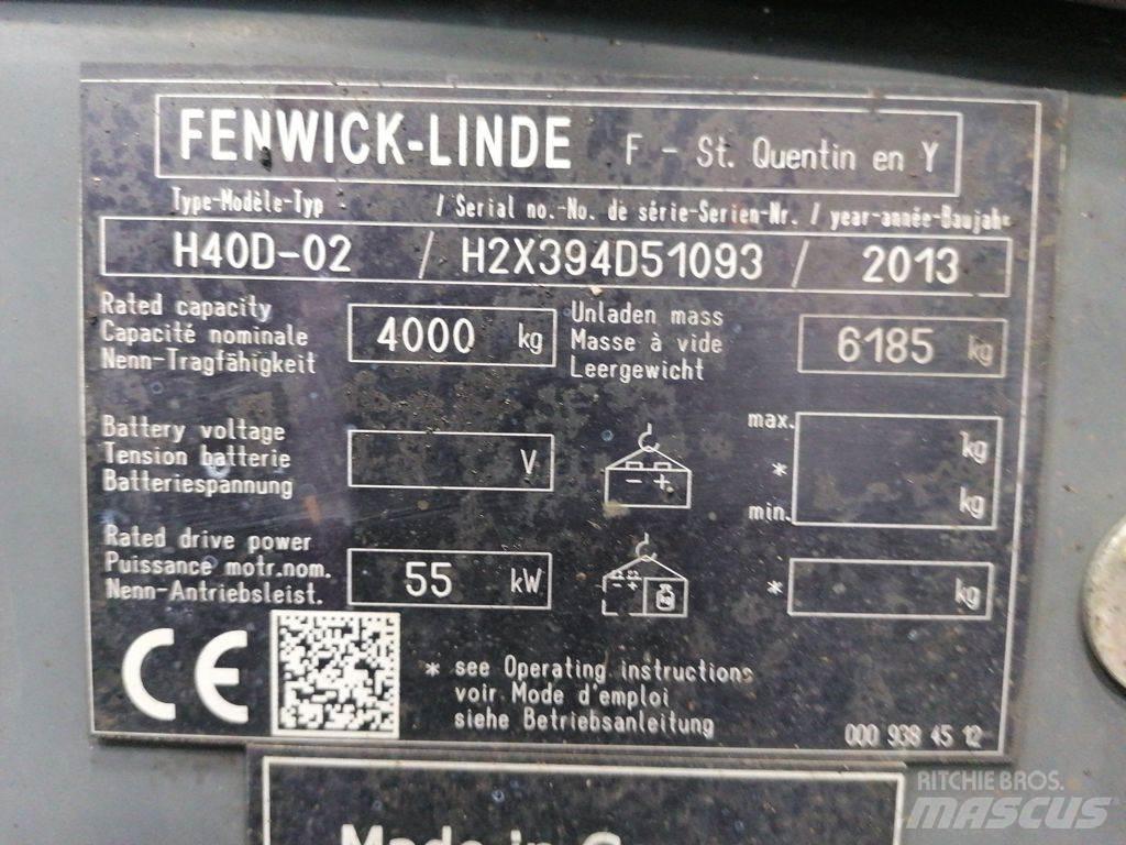 Linde H40D-02 Dieselmotviktstruckar