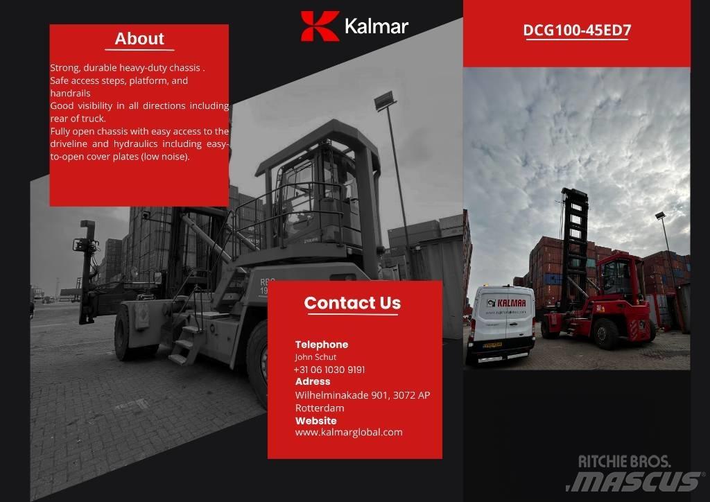 Kalmar DCG 100-45ED7 Teleskopbomtruckar (Sträckstaplare)