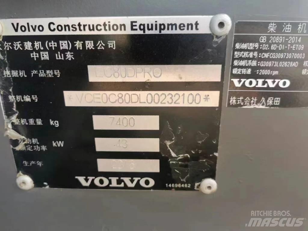 Volvo EC 80D PRO Bandgrävare