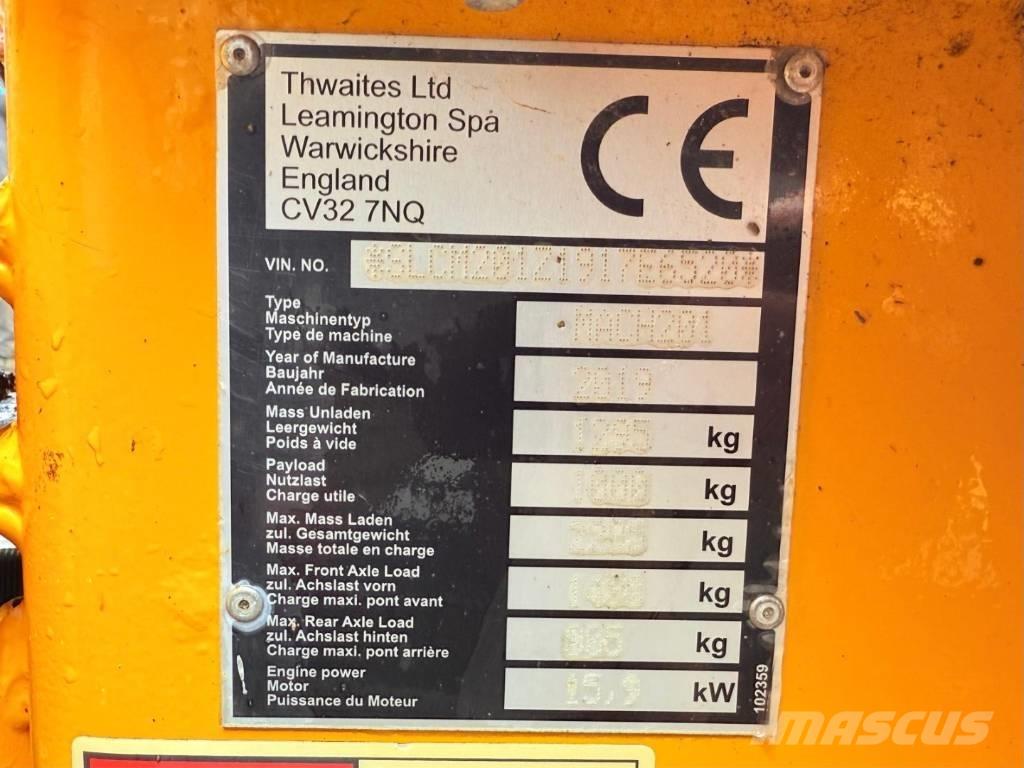 Thwaites Mach 201 Minidumprar