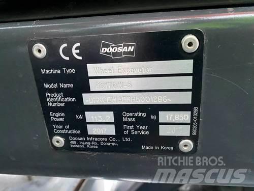 Doosan DX170W-5 Hjulgrävare