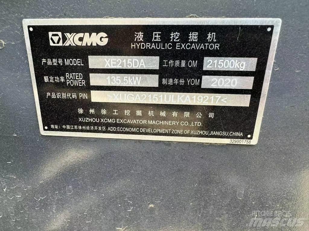 XCMG XE 215 DA Bandgrävare