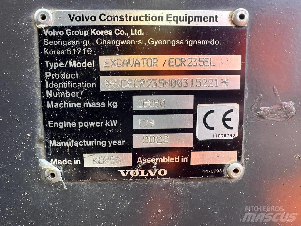 Volvo BM ECR235EL Bandgrävare