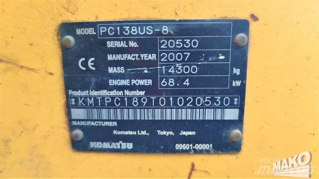 Komatsu PC 138 US-8 Bandgrävare
