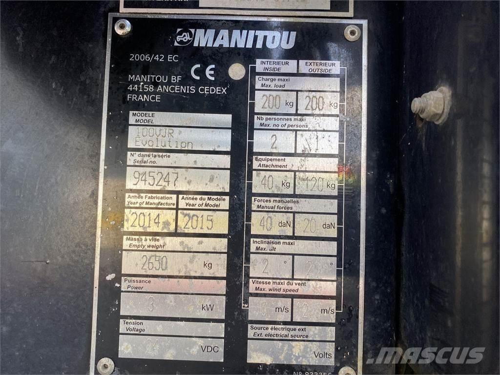 Manitou 100VJR Personhissar och andra hissar