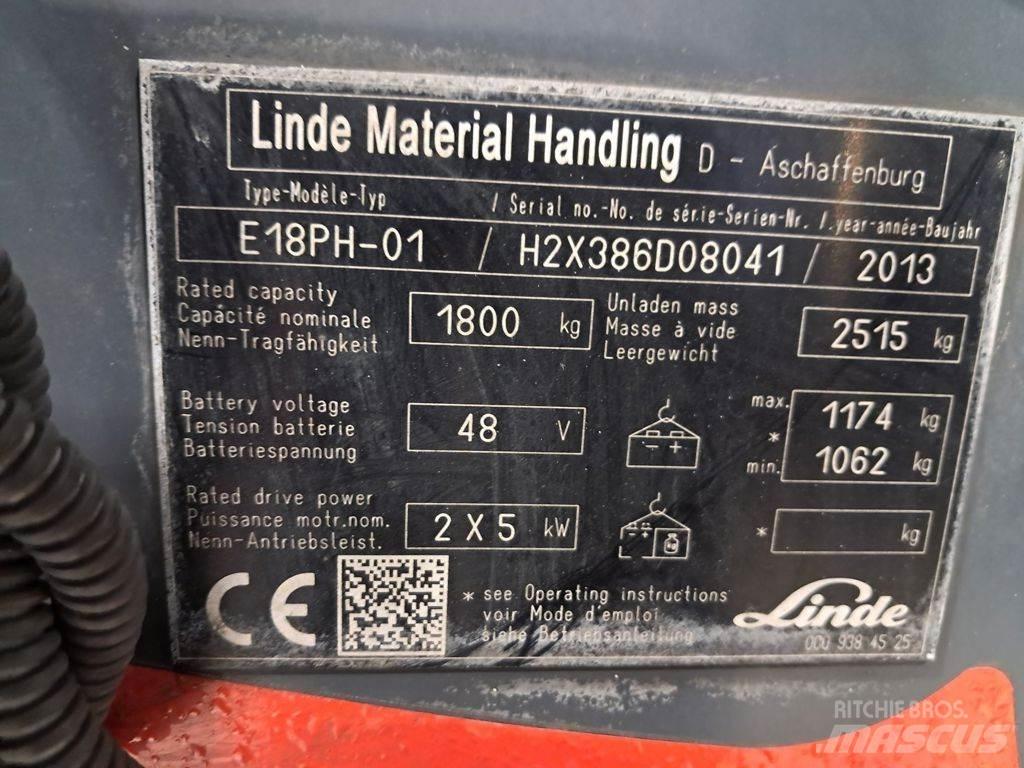 Linde E18PH Elmotviktstruckar