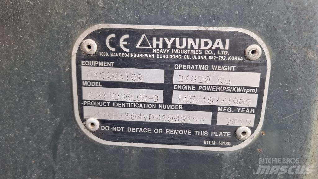 Hyundai 235 LCR-9 Bandgrävare