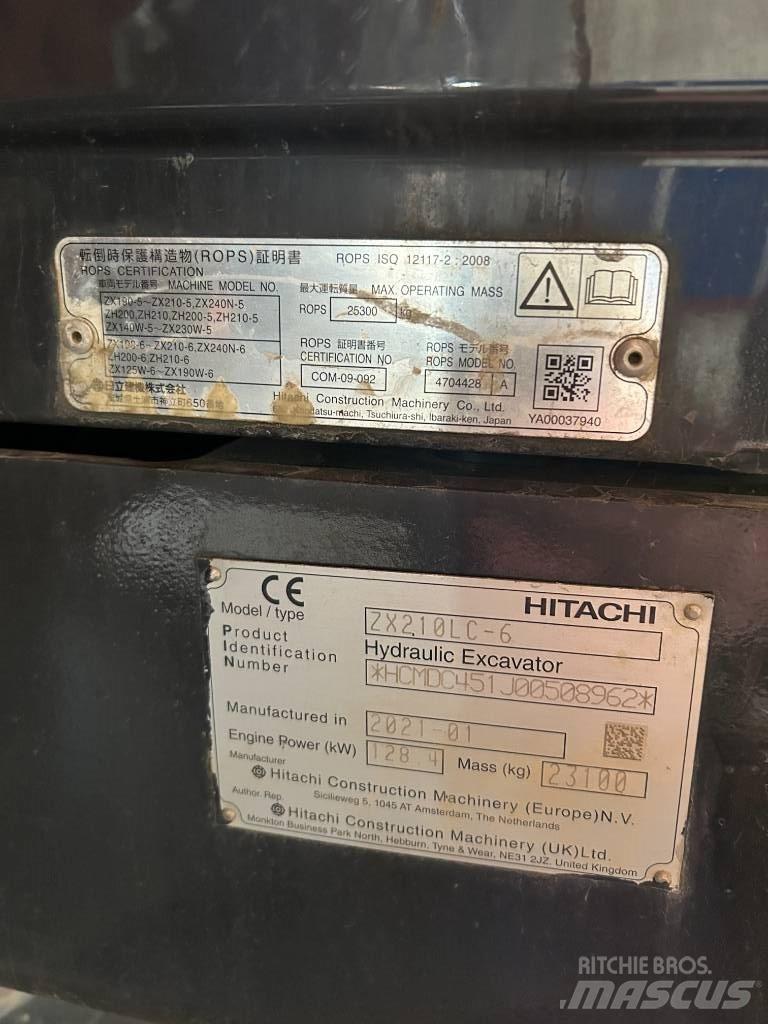 Hitachi ZX 210 LC-6 Bandgrävare