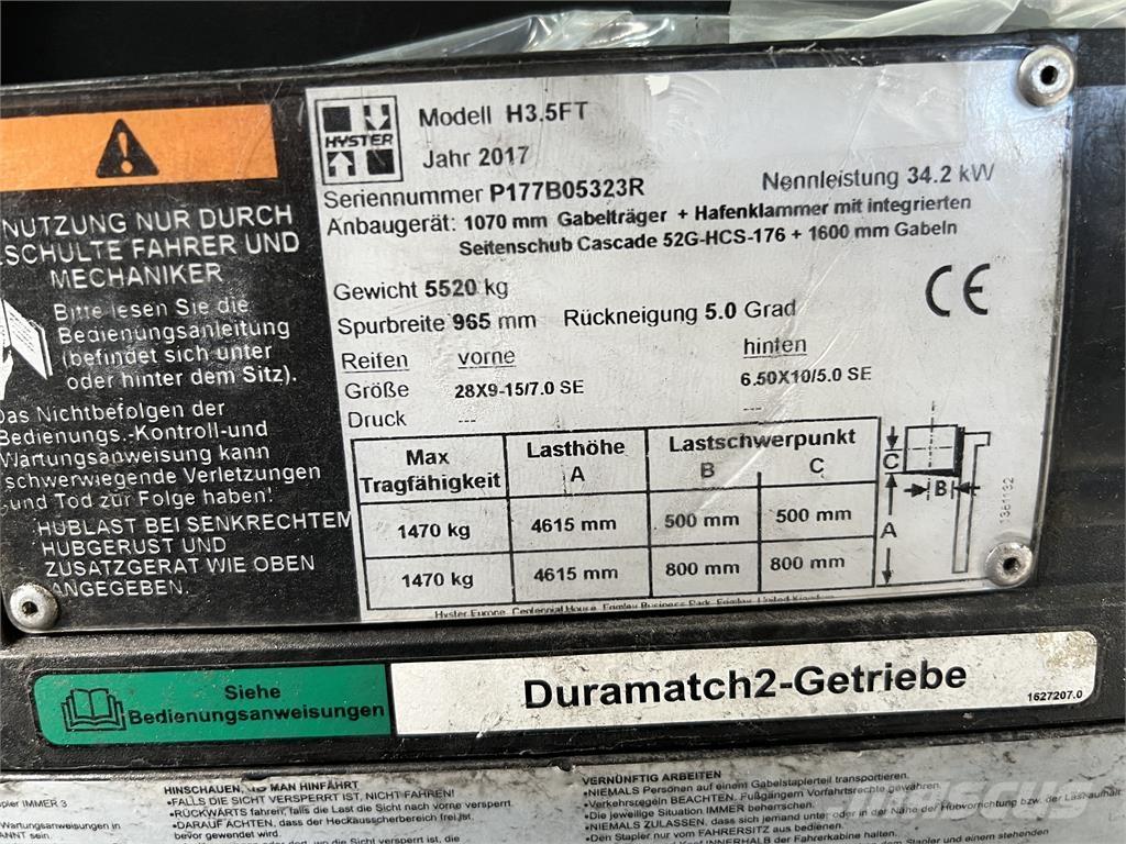 Hyster H3.5 FT/ 23R Dieselmotviktstruckar