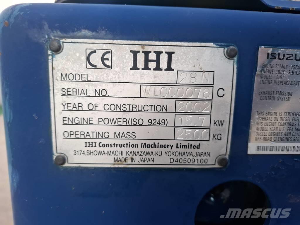 IHI 28 N Minigrävare < 7t