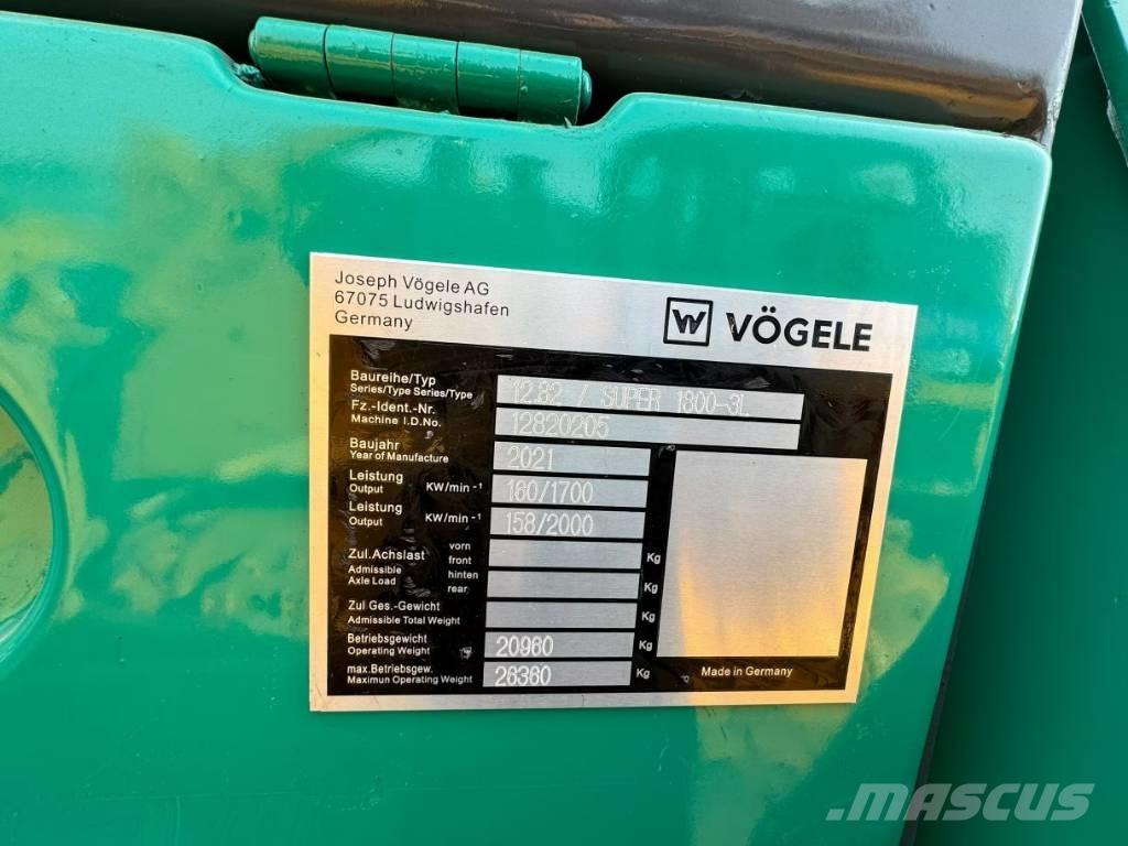 Vögele 1800-3 Asfaltsläggningsmaskiner