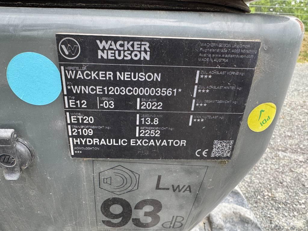 Wacker Neuson ET20 Bandgrävare