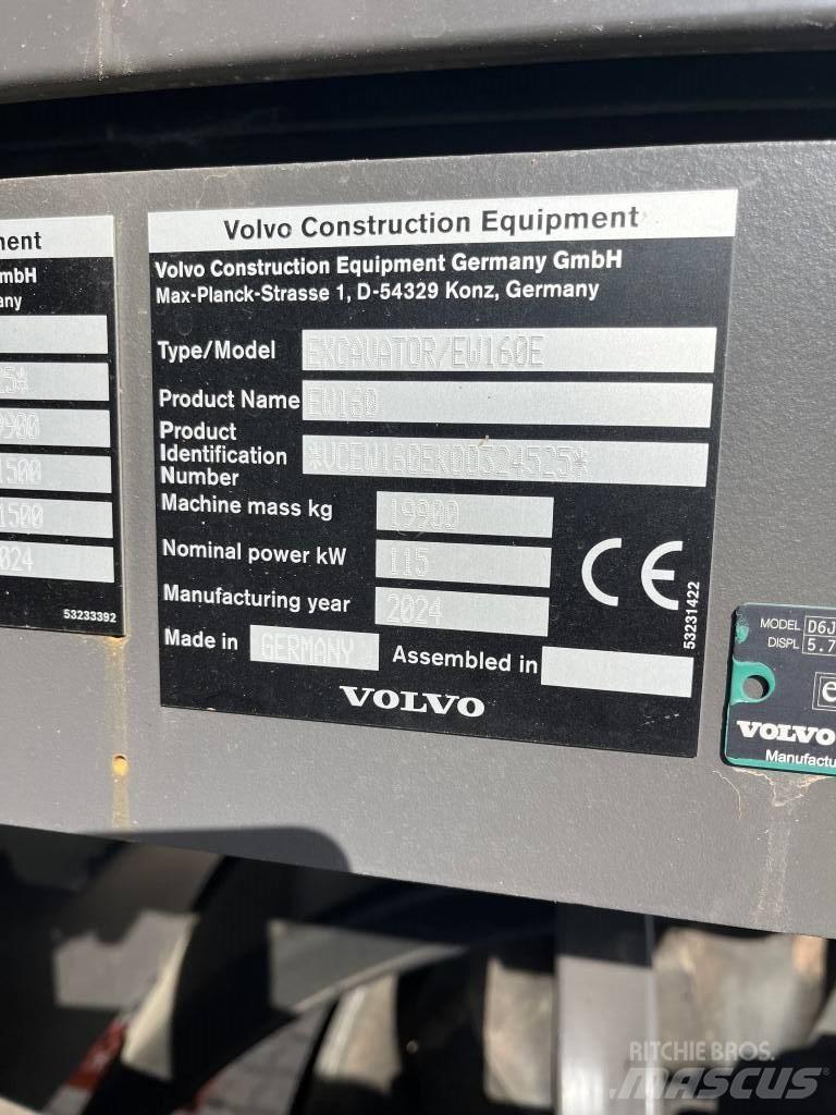 Volvo EW160E Hjulgrävare