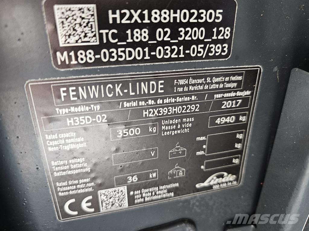 Linde H35D-02 Dieselmotviktstruckar