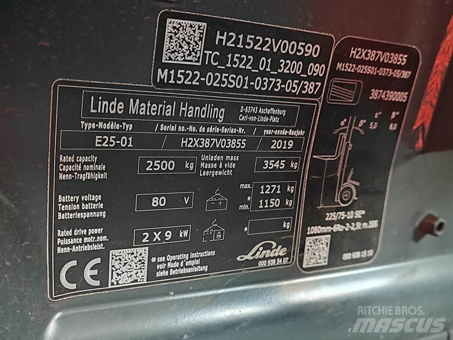 Linde E25-01 Elmotviktstruckar