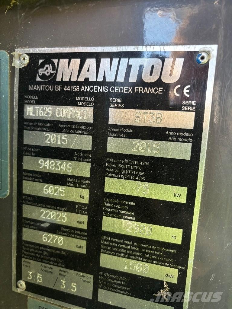 Manitou MLT 629 Teleskoplastare