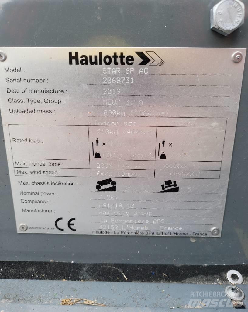 Haulotte Star 6 P Teleskop bomliftar