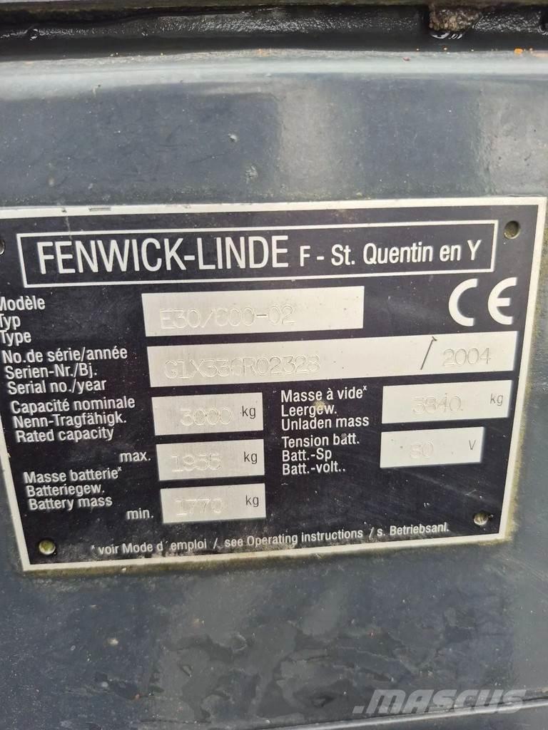 Linde e30/600-02 Elmotviktstruckar