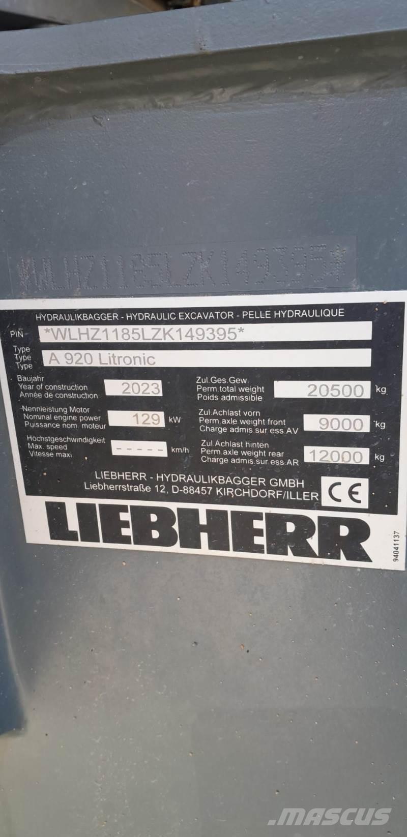 Liebherr A920 Hjulgrävare