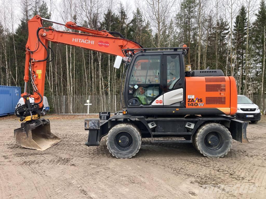 Hitachi ZX 140 W-5B Hjulgrävare