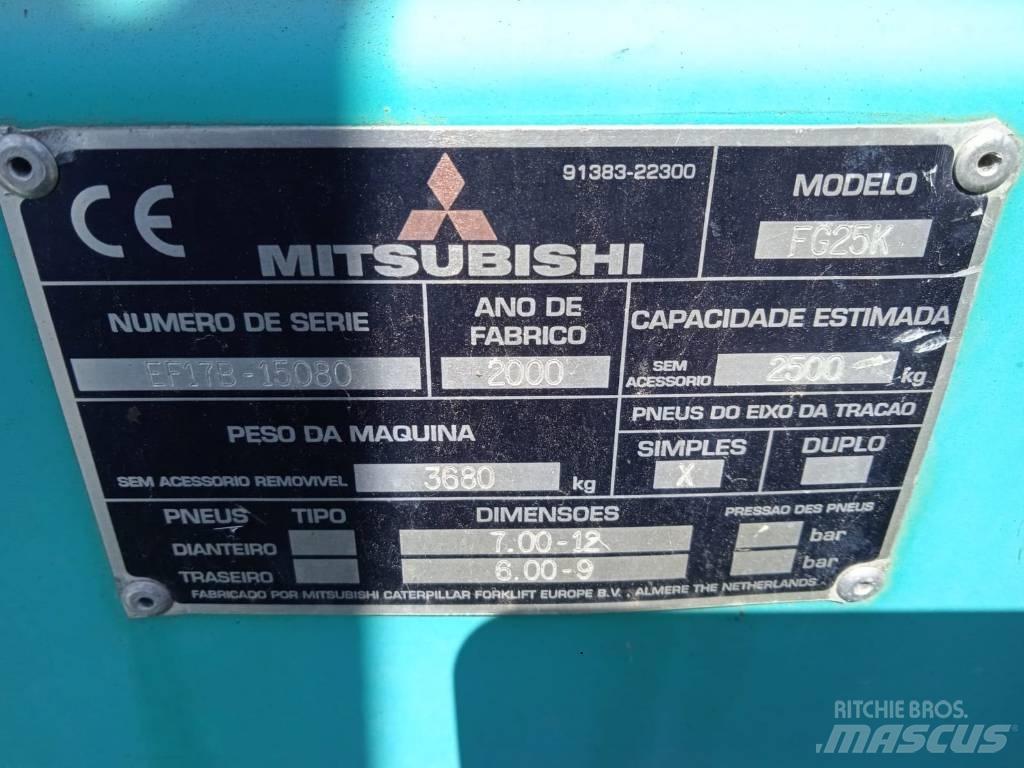 Mitsubishi FG25K Gasolmotviktstruckar