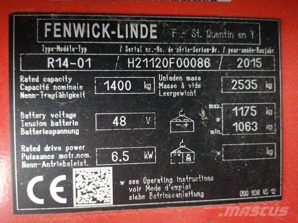 Linde R14-01 Skjutstativtruck
