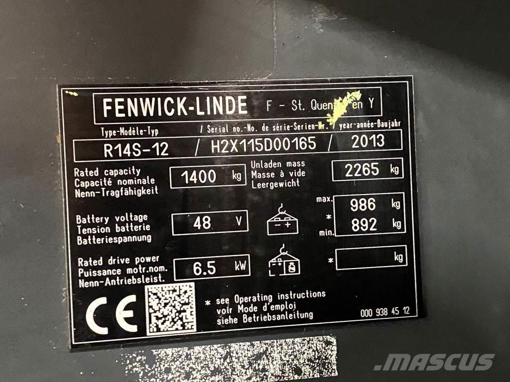 Linde R14S-12 Skjutstativtruck