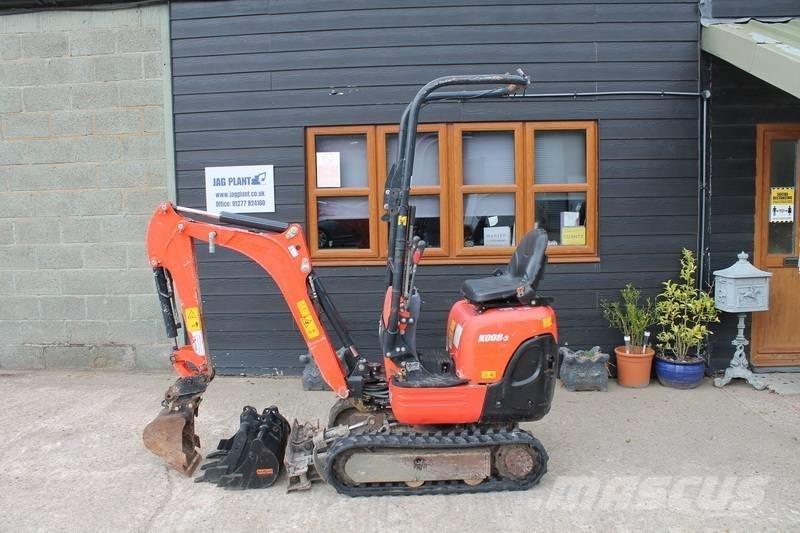 Kubota K 008-3 Minigrävare < 7t