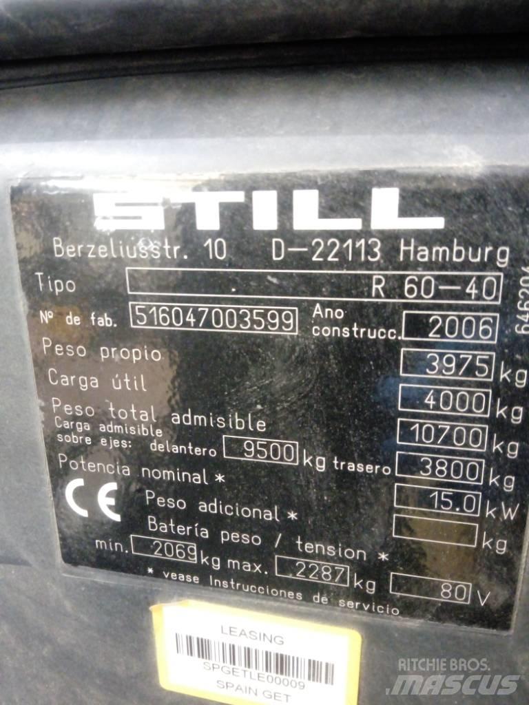 Still R 60-40 Elmotviktstruckar