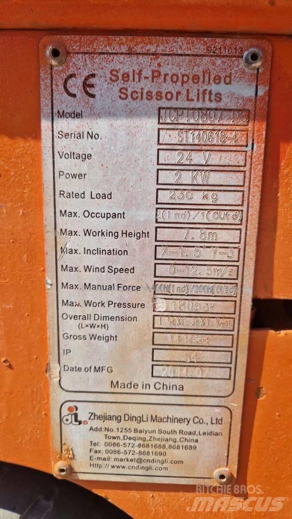 Dingli JCPT 0807 DC Saxliftar