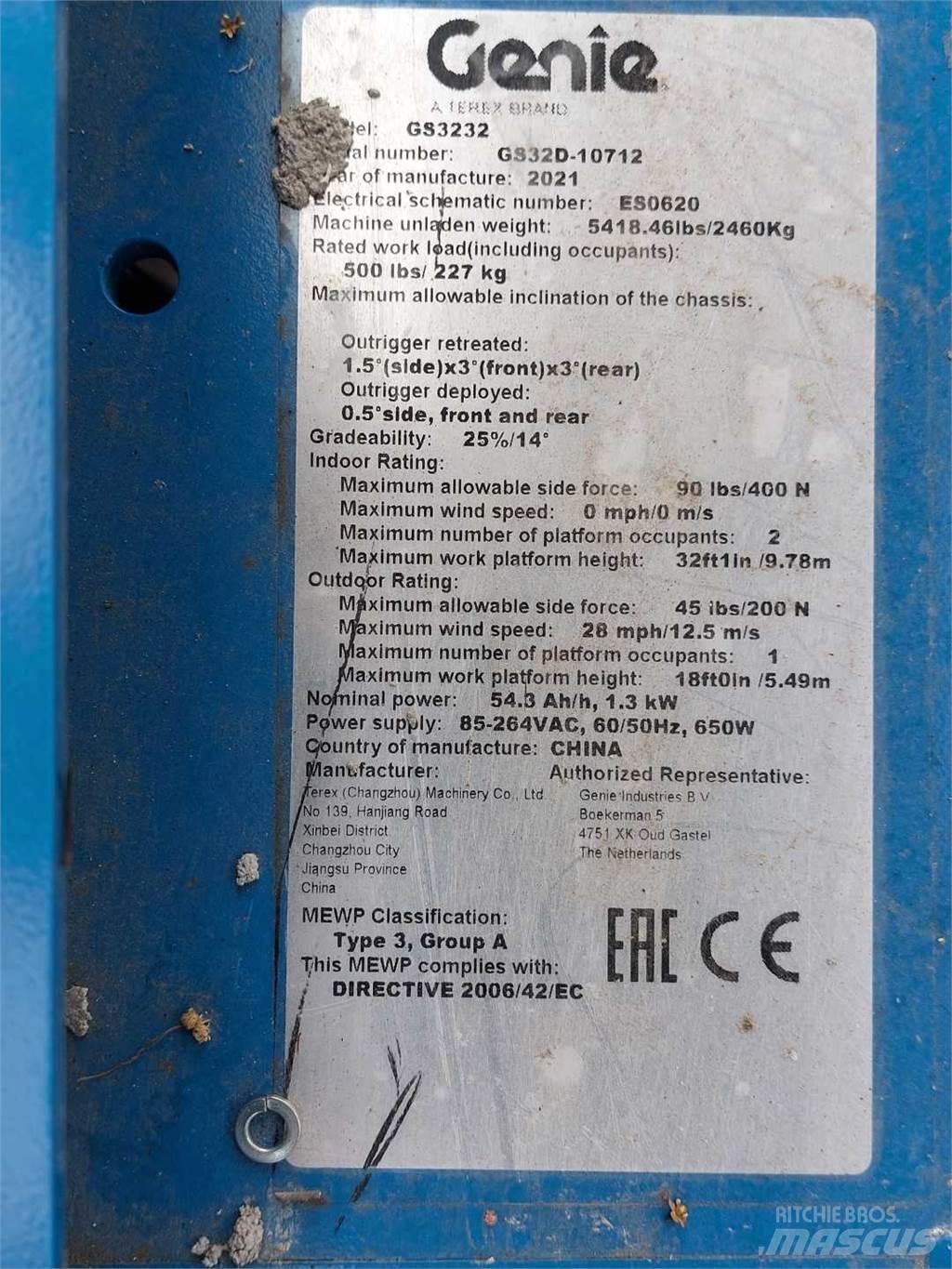 Genie GS3232 Saxliftar